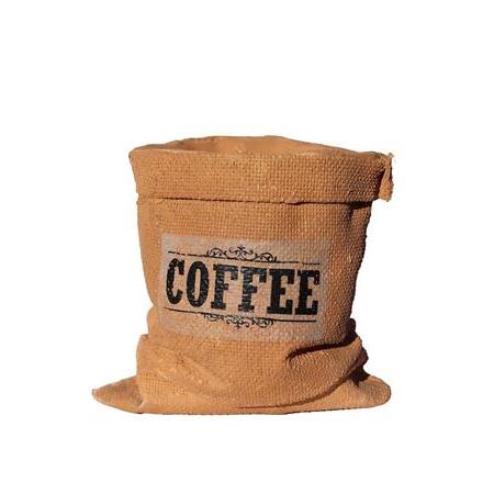 Büzgülü Çuval Beton Saksı – Coffee – 12 cm